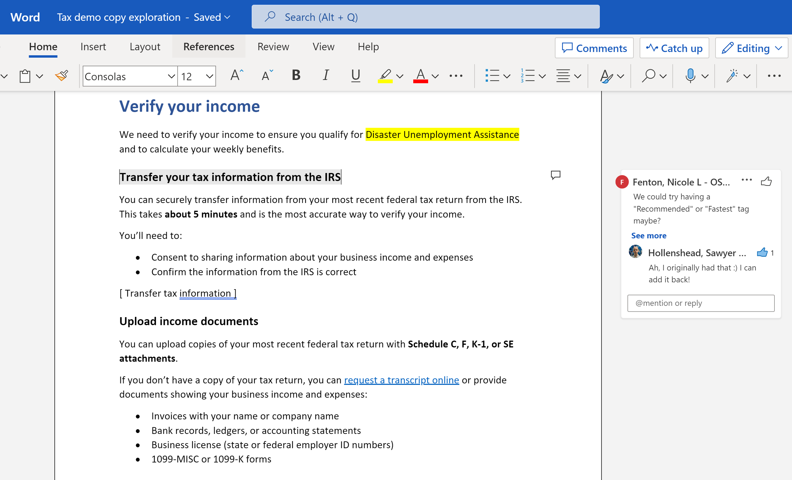 "tax data concept"