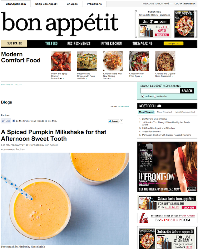 Bon Appétit Blogs